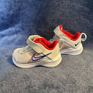 Nike Baby White and Blue Sneakers